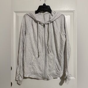 Calvin Klein Performance Heather Gray Full Zip Hoodie